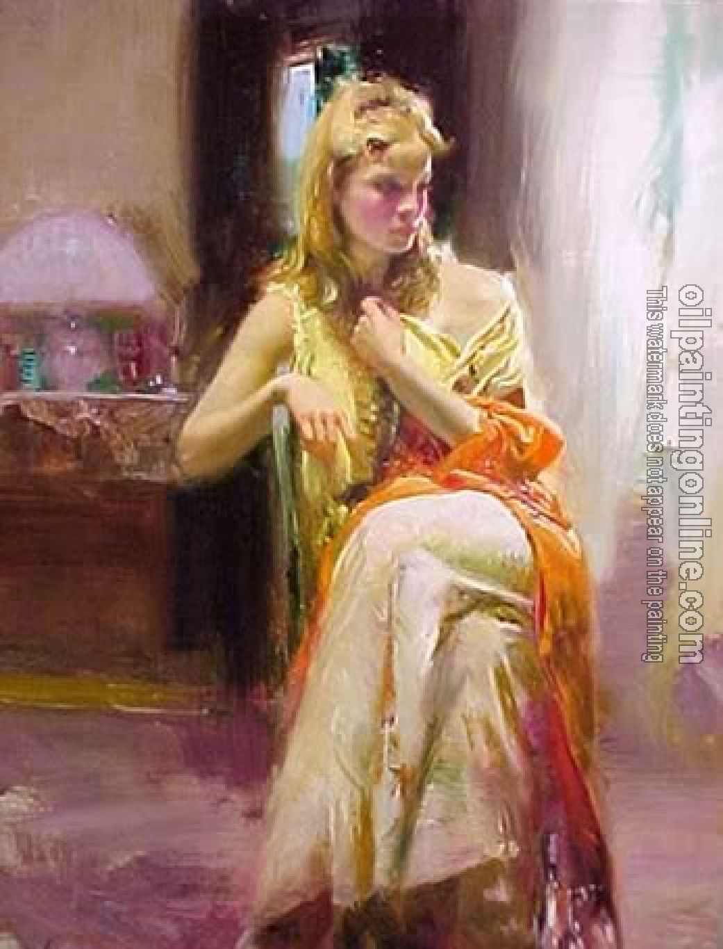 Pino Daeni - Impression oil painting.